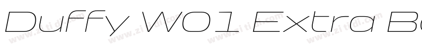 Duffy W01 Extra Bold字体转换